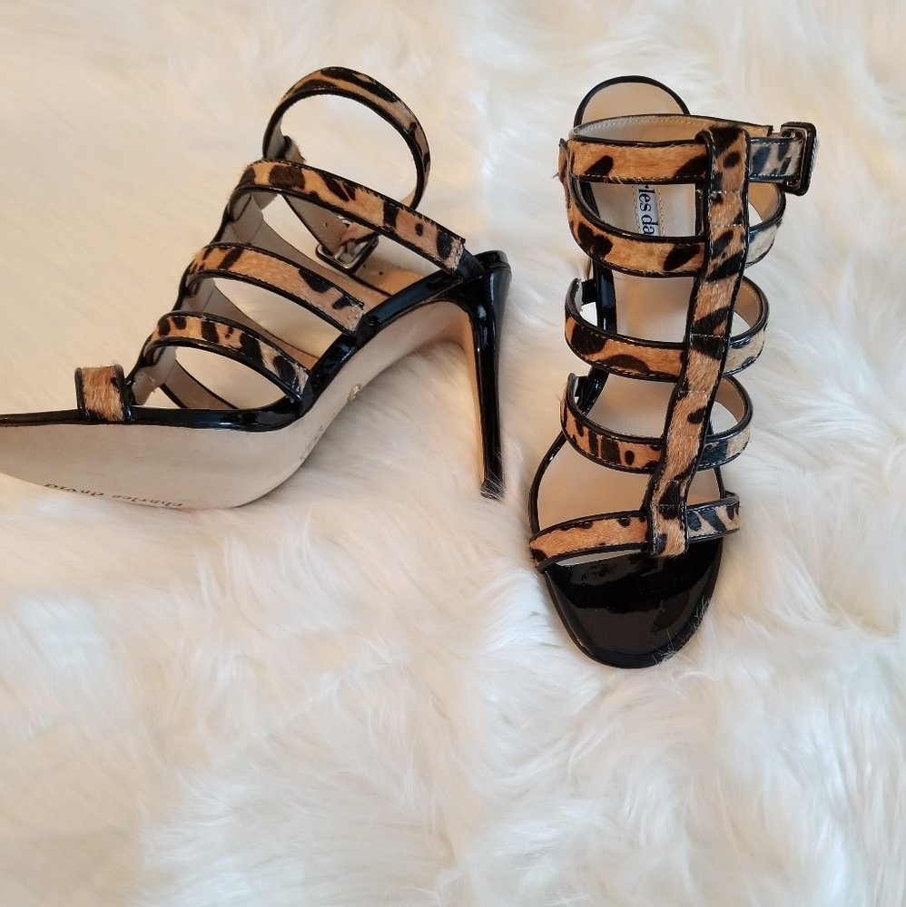 Charles David Cheetah Print Heels